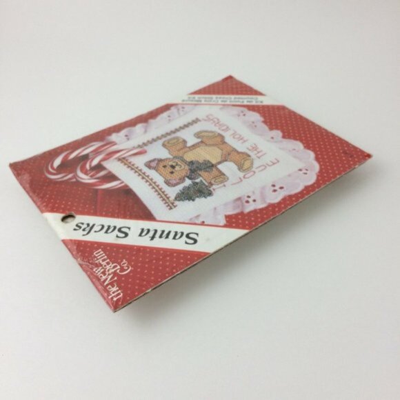 Santa Sacks New Berlin Cross Stitch Kit 3142 Sealed Teddy Bear Christmas Holiday - Picture 6 of 12